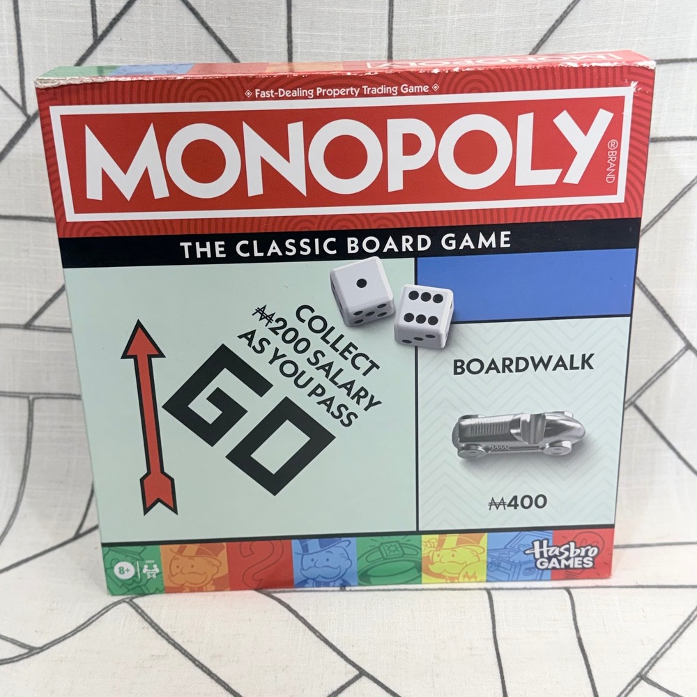 Hasbro Monopoly Classic Board Game One Size Multicolor Family Trading Game C0009